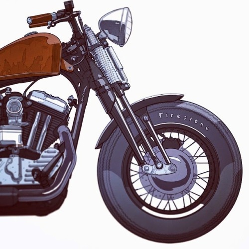 Ian Galvin,Illustration moto, disegni moto, illustrazioni moto, arte moto,